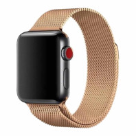Ремешок на Apple watch 38/40/41mm Milanese Loop Band Golden